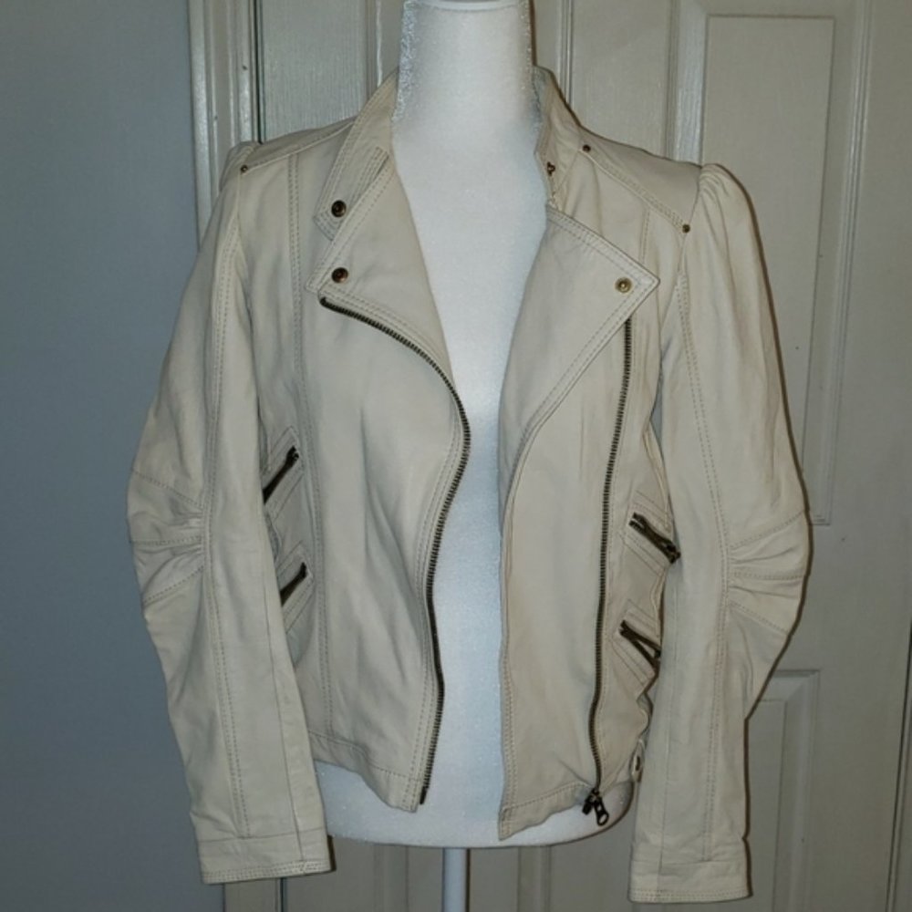 NWOT Zara Leather Moto Jacket XS